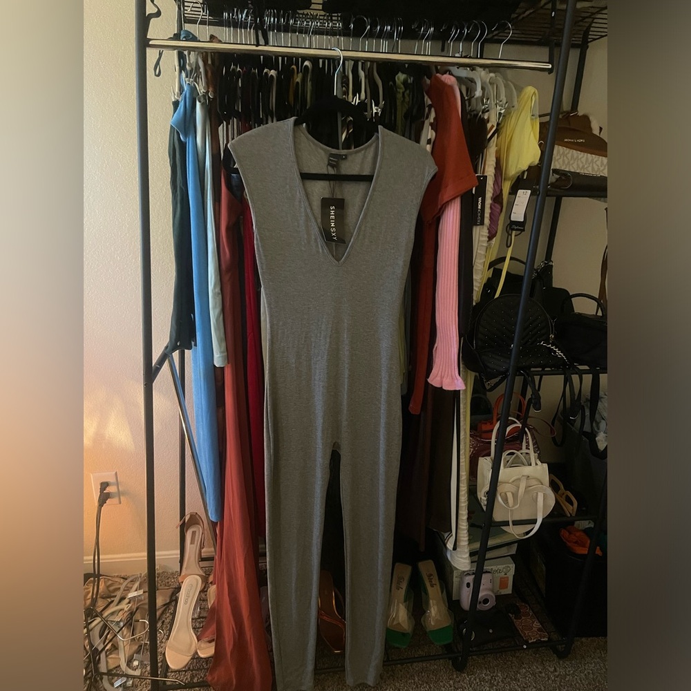 Gray jumpsuit